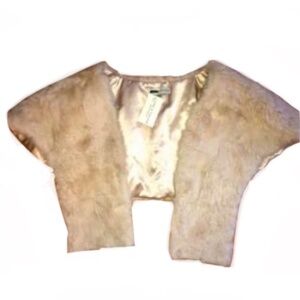 Brand New Lord & Taylor Women's Genuine Rabbit Fur Stole Shawl